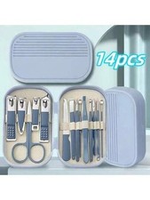 14-Piece Stainless Steel Manicure And Pedicure Kit - Heavy-Duty Manicure And P Manicure / Pedicure Supplies and Sets price