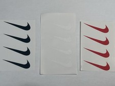Iron On Swoosh Sport Logo Black White Red 2" 3" Fitness Casual Clothing Apparel Fitwear (Fitness Clothing) price