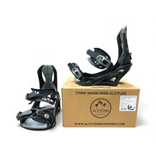 CLOSEOUT! 2025-26 MEN'S ALTITUDE "RIDER" SNOWBOARD BINDINGS (BLACK) L/XL 9.5-13 Bindings price