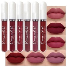 evpct CmaaDu 6Pcs Lipstick Matte Liquid Lipstick Lipgloss Set for Women, Dark Lipsticks & Lip Glosses price