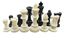 Weighted Scholastic Plastic Chess Pieces - Matte Finish Chess price