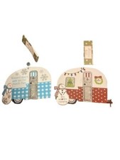 Holiday Camper Decorations With Snowman, Christmas Tree , snowflakes Set Of 2 Camping Set & Festival Package price