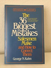 Thirty-Six Biggest Mistakes Salesmen Make and How to Correct Them by George... Economics and Marketing Books price