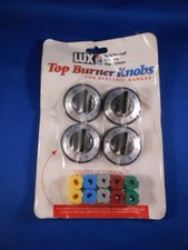 LUX universal Knob Set Stove Oven Range Black Chrome D Post REPLACEMENT PARTS Gas Stove & Lux price