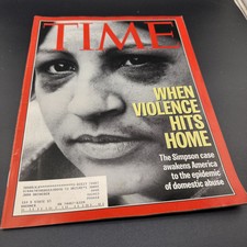 O. J. Simpson Cover Time Magazine July 4,1994 When Violence Hits Home NN1 Current - General Topics price