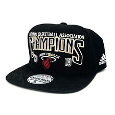 Miami Heat Hat 2013 NBA Championship Team Locker Room Product Black Lebron James Basketball Products price
