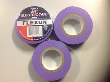 Purple  Electrical Tape, 20 yds length x 3/4" Width, Purple (Pack of 3) YDS price