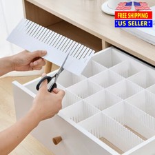 4Pcs Adjustable DIY Drawer Dividers Storage Organizer Separator 14.5*2.75" Closet Organiser price