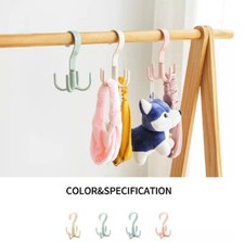 4Pcs Rotating Tie Belt Hangers Closet Organizer for Scarves Bags Accessory Rack Closet Organiser price