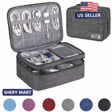 Portable Electronic Organizer Travel Cable Storage Bag Cord Case Accessories US Storage Bag price