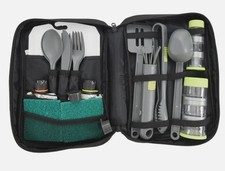 Ozark Trail 24 Piece Camping Kitchen Set Plastic Travel Bag Case Cooking Utensil Camping Kitchen price