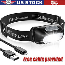 LED Headlamp USB Rechargeable Flashlight Waterproof Head Lamp Torch Camping USA Headlamp price