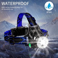 25000LM LED Headlamp Rechargeable Headlight Zoomable Head Torch Lamp Flashlight Headlamp price