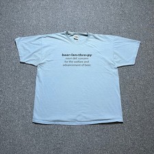 Bruisin Ales Beerlanthropy Graphic T-Shirt XL Blue Funny Beer Asheville NC ALES price