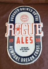 Rogue Ales Brewery Beer Metal Tin Sign Bar Man Cave Pub Decor Sealed Newport ALES price