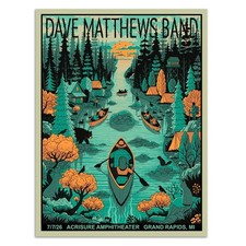 Dave Matthews Band Poster Grand Rapids MI Acrisure Amphitheater 2026 Concert Adventure price