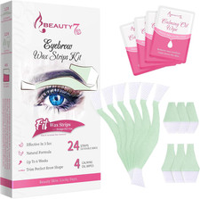 Beauty7 Eyebrow Wax Strips Facial Wax Strips Eyebrow Shaper Hair Removal at Home Wax price