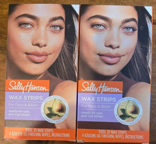 Sally Hansen Wax Strips for Face and Bikini New 20 Each Box 2 Boxes Wax price