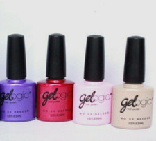 1x Gelogic GEL Nail Polish Varnish Shimmer NO UV NEEDED Beige Nude Purple Pink Nail Polish price