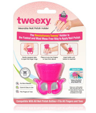 Tweexy® Wearable Nail Polish Holder Ring, Fingernail Polishing Tool Pink Nail Polish price
