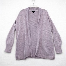 Jill Wearever Collection Open Front Cardigan Sweater Lilac Heather Women's M Women's Sweater & Cardigan & Knitwear price