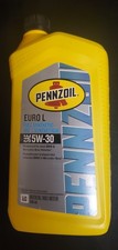 Pennzoil SAE, 5W-30, full synthetic motor oil.  Euro L ,  946ml single bottle. Motor Oil price