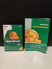 QuickBooks Basic 2004 Financial Software Windows CD-ROM w/ Key Code + Guide book Accounting Software price