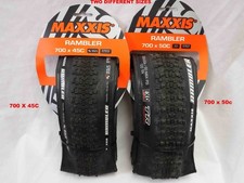 PAIR-2ea, BRAND NEW Maxxis Rambler 700x45C/50C GRAVEL tires, TUBELESS READY Tires price