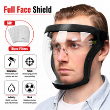 Full Face Super Protective Mask Anti-fog Shield Safety Transparent Head Cover Face Shield & Mask price