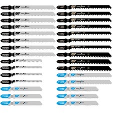 30PCS T-Shank Jigsaw Blades Set for Wood Metal Plastic Cutting Fits Bosch Dewalt Jigsaw price