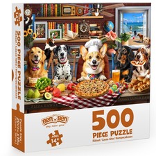 500 Pieces Jigsaw Puzzle for Adults Dogs' Dinner Party Funny Animal Puzzle Jigsaw price
