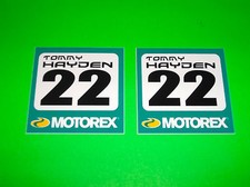 MOTOREX 2 4 STROKE MOTOR OIL TOMMY HAYDEN # 22 MOTORCYCLE RACING STICKERS DECALS Motorcycle Motor Oil price
