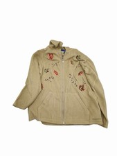 Nick & Sarah Sport Women’s Fleece Full‑Zip Hoodie – Tan/Brown Fall Leaves Theme Women's Coat price