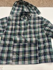Vintage Woolrich Stash Away Plaid Rain Jacket Womens Large Windbreaker Women's Coat price
