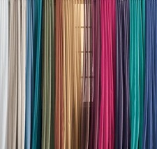 Elegance (2) Panels Sheer Window Curtains Drapes Set 84" Long Rod Pocket Solid Curtain Set price