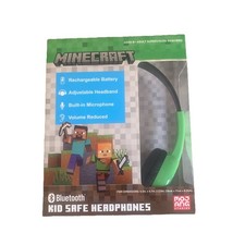 MINECRAFT KID SAFE HEADPHONES BLUETOOTH ADJUSTABLE HEADBAND NEW FREE SHIPPING Unisex Headphones price