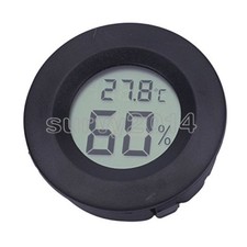Digital Cigar Humidor Hygrometer Thermometer Round Black Face Thermometer & Hygrometer price