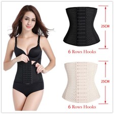Women's Waist Trainer Tummy Control Waist Cincher Adjustable Corset (6 Row Hook) Men's Corset price