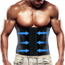 Men Fat Burning Sauna Tummy Belt Body Shaper Girdle Belly Slimming Waist Trainer Men's Corset price