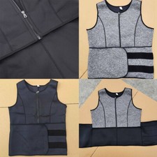 US Men's Sauna Thermo Sweat Waist Trainer Top Vest Suit Body Shaper Belt Corset Men's Corset price