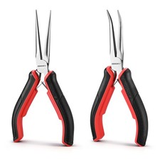 ARROW 2PC 6" Small Needle Nose Plier Set Mini Long Nose Pliers & Bent Nose Plier Pliers price