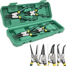 4Pcs 7" Internal/External Snap Ring Pliers Set Heavy Duty Circlip Pliers Kit ✨ Pliers price