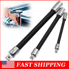 3 Piece Flexible Socket Extension Bar Set 1/2" 1/4" 3/8" Shaft Drive 10" 8" 6" Socket Set price