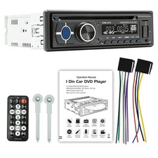 Single 1 Din Car Stereo Radio DVD CD Player FM/AM Bluetooth MP3 Player In-Dash Car Stereos price