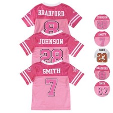 NFL Mid Tier Fashion Toddler Girls Pink Team Player Jersey Collection (12M-4T) Girls' Jersey price
