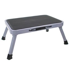 Step Stool Portable Folding Metal Foot Stool Compact One Step Ladder for Kitchen Ladders price