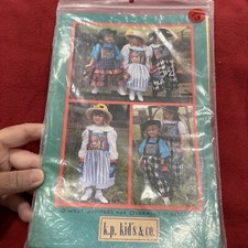 K.P. Kid's & Co.  Wild West Jumpers And Overalls Size 2-6x Uncut Girls' Jumpsuit and Dungarees price