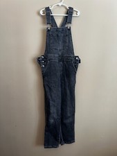 Cat and Jack - Girls Size M 7/8 Straight Overalls Stretch Denim Black Distressed Girls' Jumpsuit and Dungarees price
