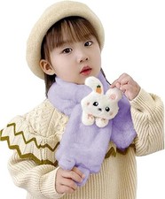 Kids' Scarf - Fluffy Neck Warmer for Cold Weather, Length: 75 x 10cm, Purple Kids' Neck Warmer price