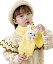 Kids' Scarf - Fluffy Neck Warmer for Cold Weather, Length: 75 x 10cm, Yellow Kids' Neck Warmer price